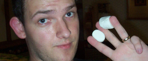 me with marshmallows, what a sight...